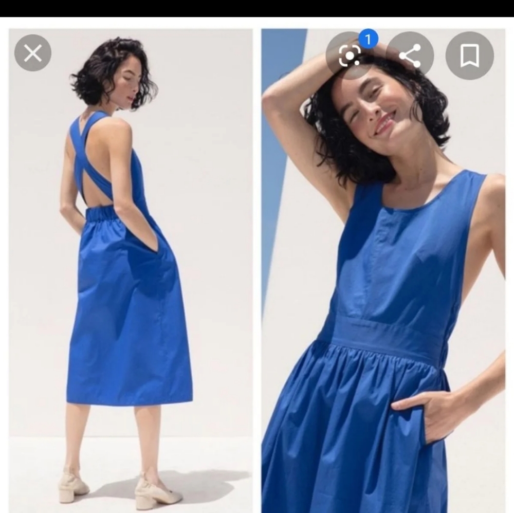 EUC Everlane crossback dress